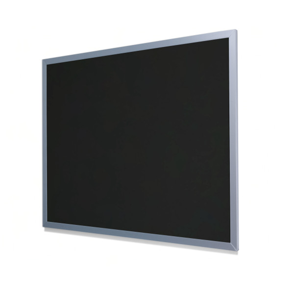 2209 Black Olive Colored Cork Forbo Bulletin Board with Light Aluminum Frame